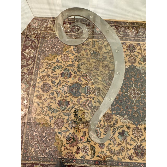 Post Modern Tempered Glass Dining Room Table For Sale - Image 12 of 12