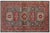 Red Southwestern Super Kazak Green/Red Wool Rug - 4'2'' X 5'11'' For Sale - Image 8 of 10