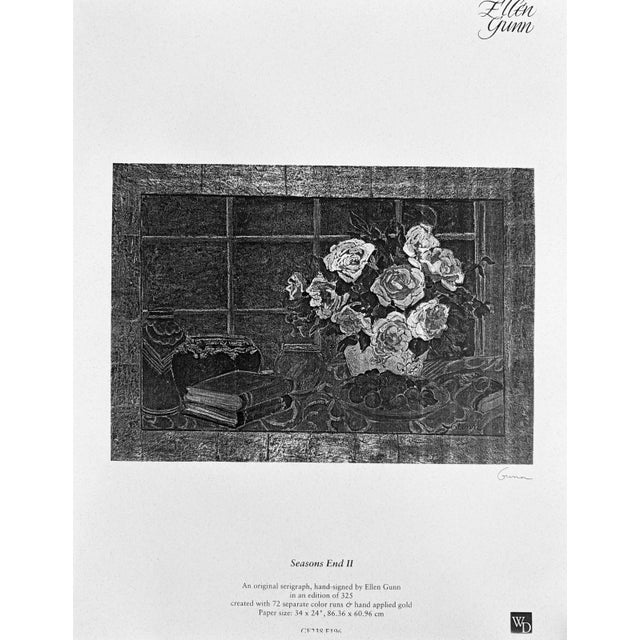 Ellen Gunn - Seasons End Ii, 1994 Signed Contemporary Serigraph on Paper 23/325 For Sale - Image 11 of 11