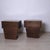 Vintage Art Deco Style Bedside Tables in Briar Root and Glass Shelf, 1940s, Set of 2 For Sale - Image 16 of 18