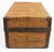This specific piece is an antique hand-woven bamboo and wicker travel trunk (often referred to as an export suitcase or...
