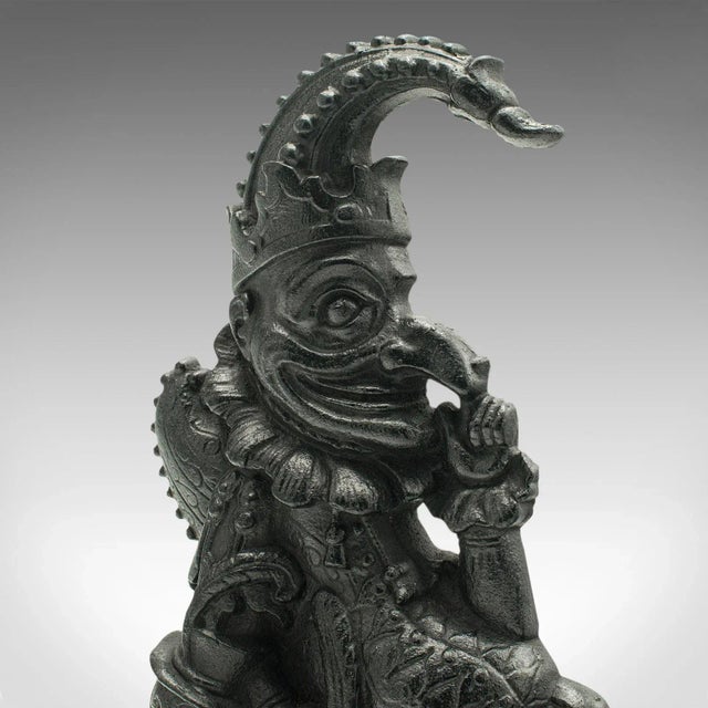 Metal 1880s Victorian Antique Mr Punch Doorstop, English, Cast Iron, Figure, Door Keeper For Sale - Image 7 of 11