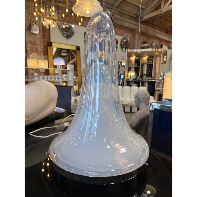 Carlo Nason 1970s Carlo Nason Ls144 Murano Glass Table Lamp for Mazzega, Italy For Sale - Image 4 of 11