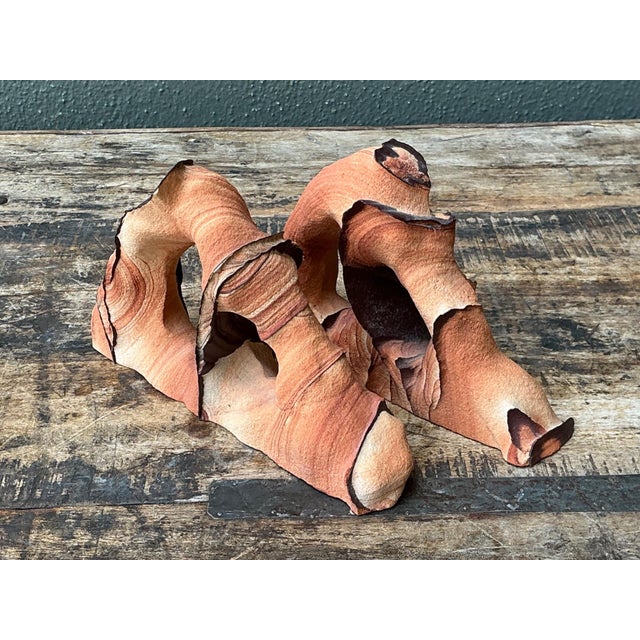 Mid 20th Century Vintage Natural Form Ceramic Bookends For Sale - Image 5 of 18