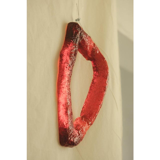 Sunburst Lur Wall Sculpture in Hand Molded Resin by Szymon Keller. Dimensions: W 20 x D 5 x H 35 cm. Materials: Hand...