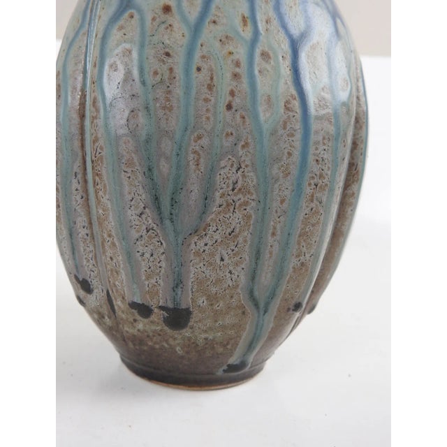 Ceramic Contemporary Richard Aerni Stoneware Studio Pottery Vase For Sale - Image 7 of 8
