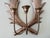 Pair of Gold Gilt Metal Palm Frond 3 Arm Candle Sconces For Sale - Image 4 of 4