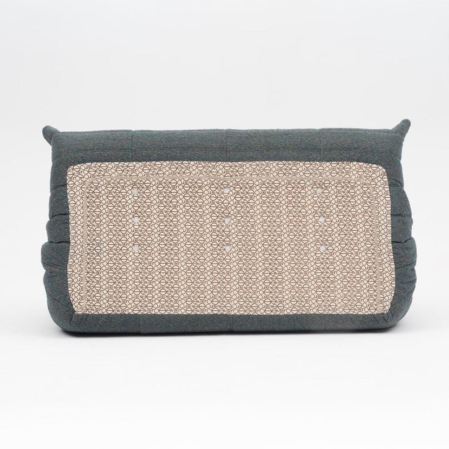Togo Three-Seater Sofa in Green Bouclet by Michel Ducaroy for Ligne Roset For Sale - Image 9 of 17