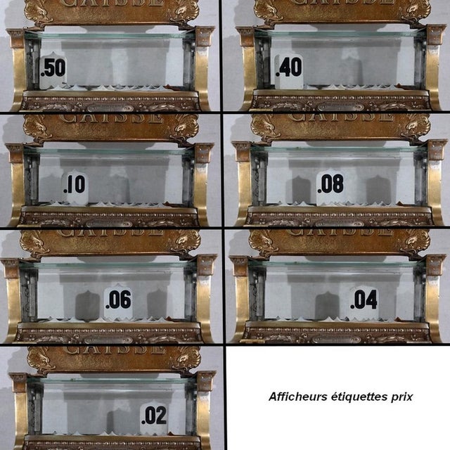 Small Early 20th Century Checked Bronze Model 312 Cash Register from National Cash Register Co For Sale - Image 6 of 18