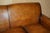 Vintage English Sofa and Chairs in Brown Leather, Set of 3 For Sale - Image 5 of 18