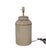 Metal Vintage English Export Tea Caddy Hand-Painted Chinoiserie Figurines Table Lamp For Sale - Image 7 of 9