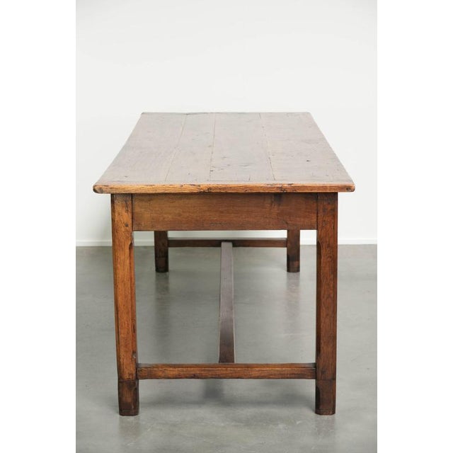 18th Century French Farmhouse Dining Table in Oak and Fruitwood For Sale - Image 6 of 14
