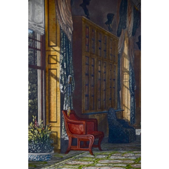 Four 19th Century Hand-Colored Engravings Depicting English Royal Residences by Charles Wild, 1816 For Sale - Image 10 of 12