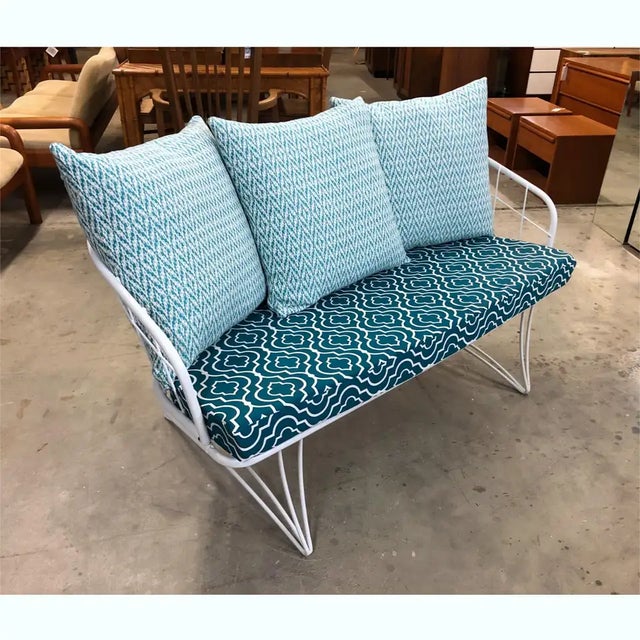Restored Homecrest MidCentury Modern Outdoor Patio Loveseat Sofa