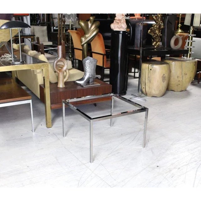 Solid chrome heavy base by Knoll.