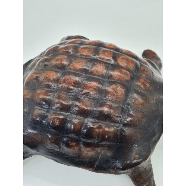 Turtle Figurine in Natural Leather, 1960s-1970s For Sale - Image 13 of 14