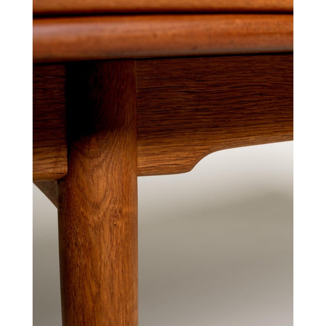 Brown AT-312 Table by Hans J. Wegner for Andreas Tuck, 1950s For Sale - Image 8 of 12