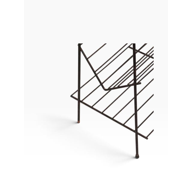 Mid Century Wire Rod Bookshelf Stand C. 1950's For Sale - Image 13 of 13