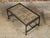 Contemporary Coffee Table Made with Antique Door Fragment on Custom Iron Base For Sale - Image 11 of 12
