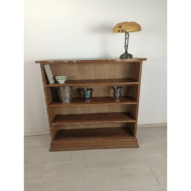Art Deco Whitewashed Oak Shelf, 1920s For Sale - Image 6 of 18