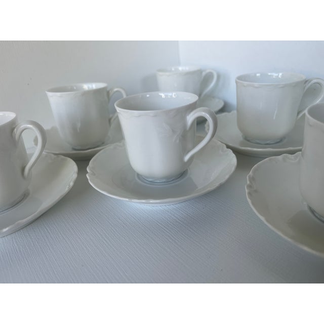 1950s Haviland Limoges Demitasse/Espresso Cups & Saucers Set of Six For Sale - Image 18 of 18