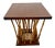 Wood Mid-Century Side Table Hollywood Regency Bamboo & Wood Forest-Base For Sale - Image 7 of 12