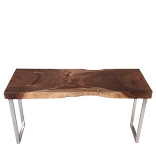 Organic Modern Rippling Rain Drops Console Table For Sale