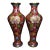 Late 19th Century Pair of Cloisonné Enamel Floral Vases in Presentation Box For Sale