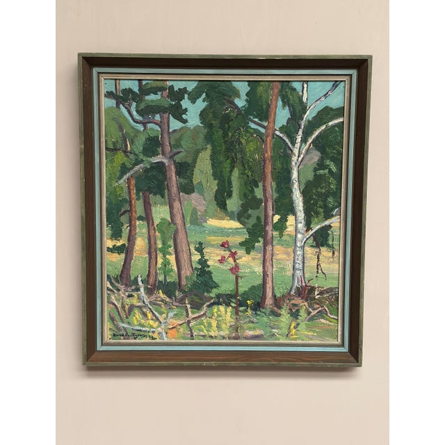 Bertil Lundgren, Forest, 1949, Oil on Panel, Framed For Sale - Image 9 of 18