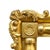 An antique Early American Empire style mirror, crafted from wood with a radiant gold gilt finish, dating to approximately...