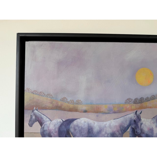 1980’s v. Schaffer Block Impressionist Horses Landscape Oil Painting – Framed For Sale In Miami - Image 6 of 12