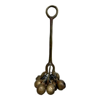 Mid 20th Century Korean Shaman Mudang Ceremonial Handbell For Sale