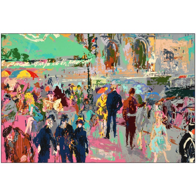 Leroy Neiman 1980s Cafe De Là Paix Modern Serigraph on Paper LeRoy Neiman For Sale - Image 4 of 7