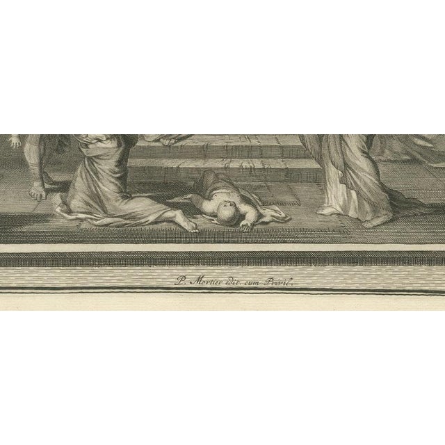 18th Century Pieter Mortier, Solomon Anointed King and the Judgment of Solomon, Pieter 1700, Engraving For Sale - Image 5 of 12