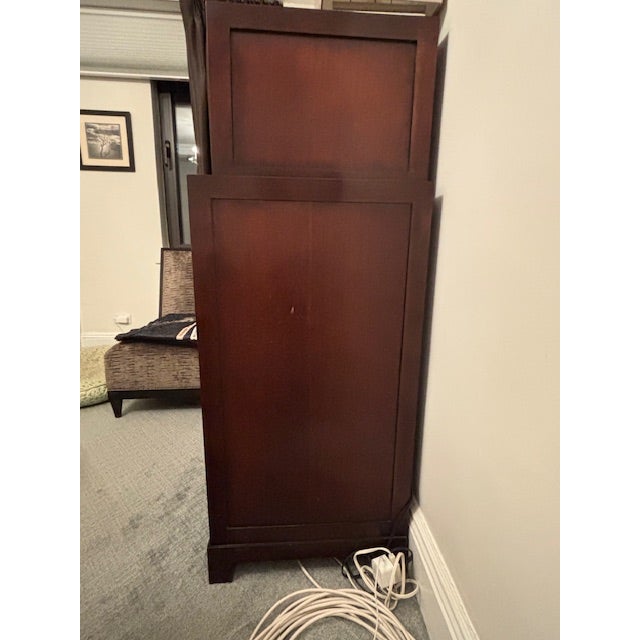 Transitional 1990s Baker Milling Road Chest on Chest Dresser For Sale - Image 3 of 9