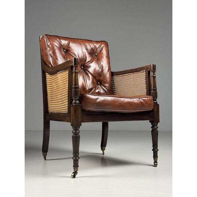 English Library Bergère in Mahogany, 1825 For Sale - Image 18 of 18