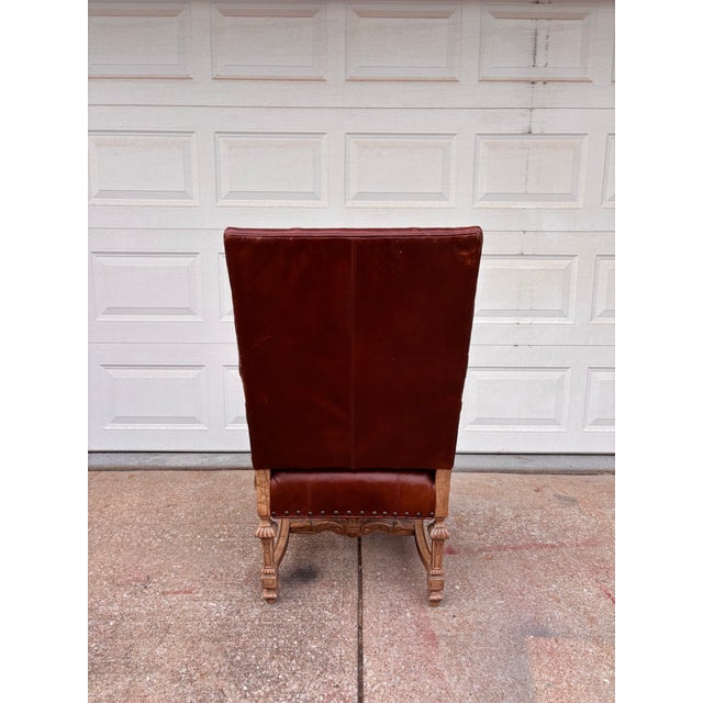 Leather Executive Office Chair For Sale - Image 4 of 12