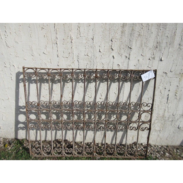 Victorian Antique Victorian Iron Architectural Salvage Door For Sale - Image 3 of 7
