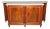 Signed Maison Jansen Carrara Shallow Marble Top Flame Mahogany Sideboard Buffet For Sale