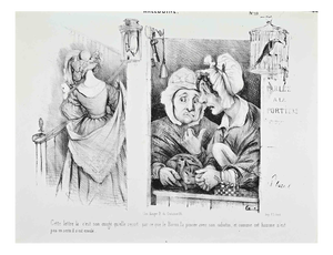 Honoré Daumier, Macédoine No. 10 Caricature, Lithograph, Mid-19th Century