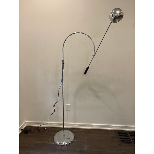 Mid-Century Modern 1960s Robert Sonneman "Orbiter" Floor Lamp For Sale - Image 3 of 13