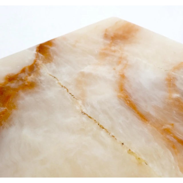 Mid 20th Century Vintage Round Turned Onyx Pedestal Stand For Sale - Image 5 of 13