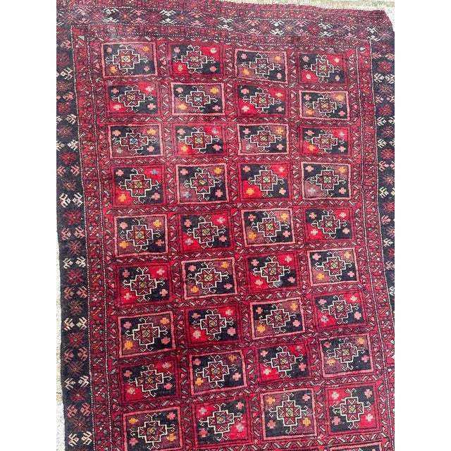 Mid-Century Turkmen Baluch Rug, 1950s For Sale - Image 4 of 18