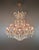Large Antique Crystal Chandelier Restored Italian Bohemian Style Vintage For Sale - Image 13 of 18