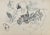 Norbert Meyre, The Carriage, Pencil Drawing, Mid 20th-Century For Sale