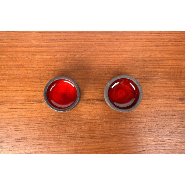 Small Mid-Century Modern Danish Studio Pottery Bowls, 1960s, Set of 2 For Sale - Image 14 of 15