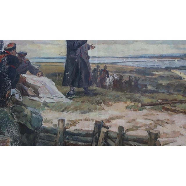 Soviet Army Oil Painting, Great Patriotic War, Ukrainian Artist, 1970s 110-196 For Sale - Image 4 of 6