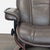 Stressless Ekornes Lounge Chair With Ottoman – Dark Brown Leather & Wood Base For Sale - Image 9 of 13