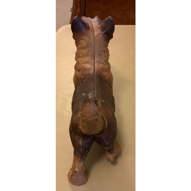 Brown Vintage Hubley Cast Iron Scottie Terrier Dog Doorstop For Sale - Image 8 of 9