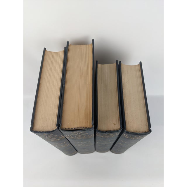 1950s Vintage Blue & Gold Gilt Prentice-Hall Library Books, 1954–55 – Set of 4 For Sale - Image 5 of 13